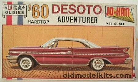 Jo-Han 1/25 1960 Desoto  Adventurer Two Door Hardtop, C4460 plastic model kit